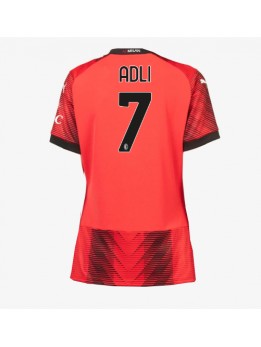 Billige AC Milan Yacine Adli #7 Hjemmedrakt Dame 2023-24 Kortermet